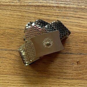 Vintage gold scale belt
